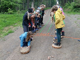 Reumtengrün Primary School winners’ trip ‒ caterpillar game
